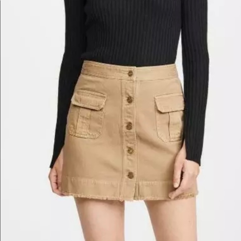 Nili Lotan Remy Sahara Utility Mini Skirt size 6